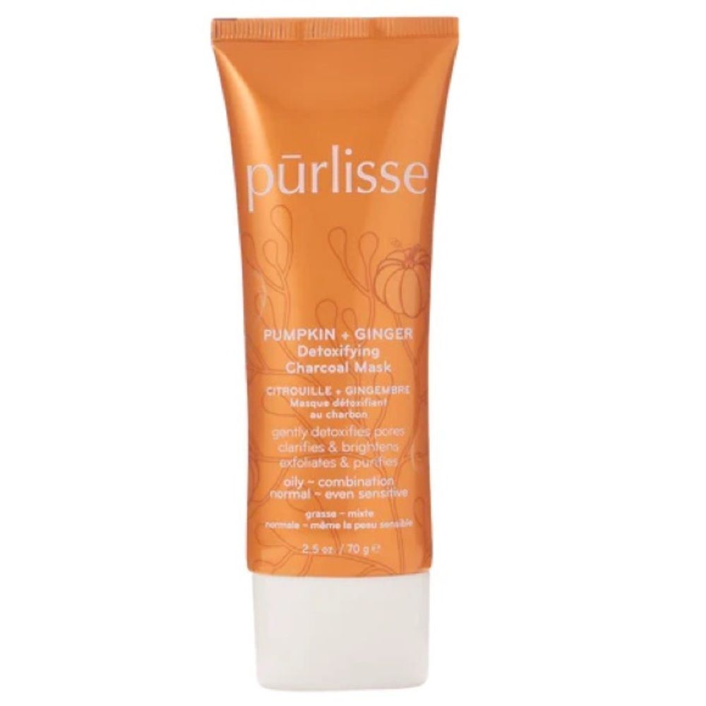 NEW Pumpkin + Ginger Detoxifying Charcoal Mask - Purlisse